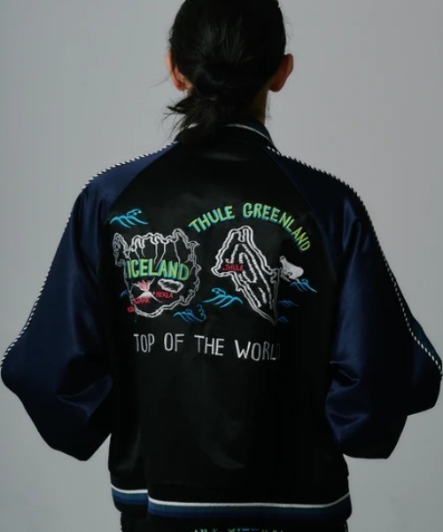 FACETASM(ファセッタズム)の「FACETASM/ファセッタズム/THULE SOUVENIR JACKET(スカジャン・メンズ・ブラック・4/3)」の5枚目の写真
