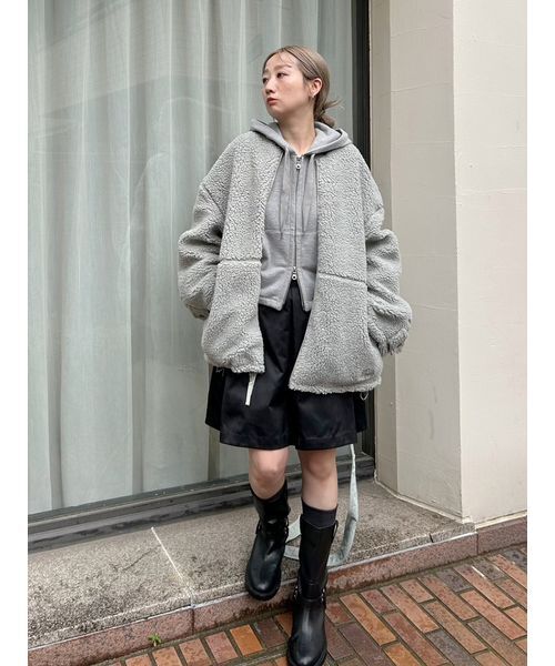 styling/（スタイリング）の「【FIRST DOWN×styling/】リバーシブルブルゾン（ブルゾン・レディース・チャコールグレー/ミント/オフホワイト・0/1）」の8枚目の写真