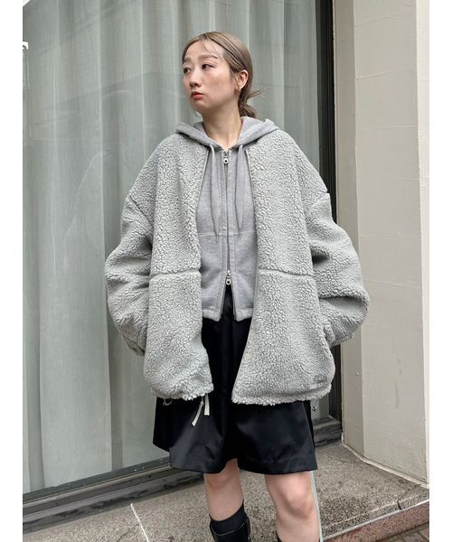 styling/（スタイリング）の「【FIRST DOWN×styling/】リバーシブルブルゾン（ブルゾン・レディース・チャコールグレー/ミント/オフホワイト・0/1）」の10枚目の写真