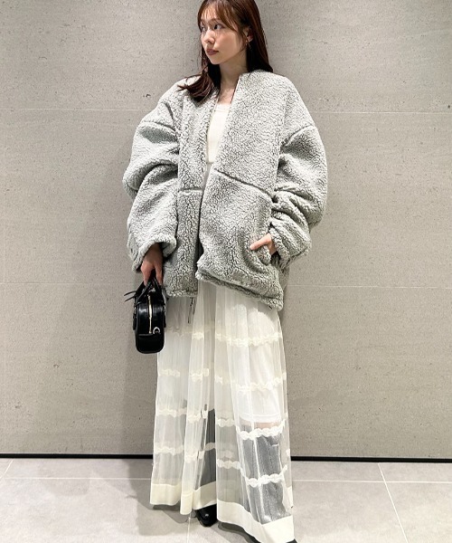 styling/（スタイリング）の「【FIRST DOWN×styling/】リバーシブルブルゾン（ブルゾン・レディース・チャコールグレー/ミント/オフホワイト・0/1）」の7枚目の写真