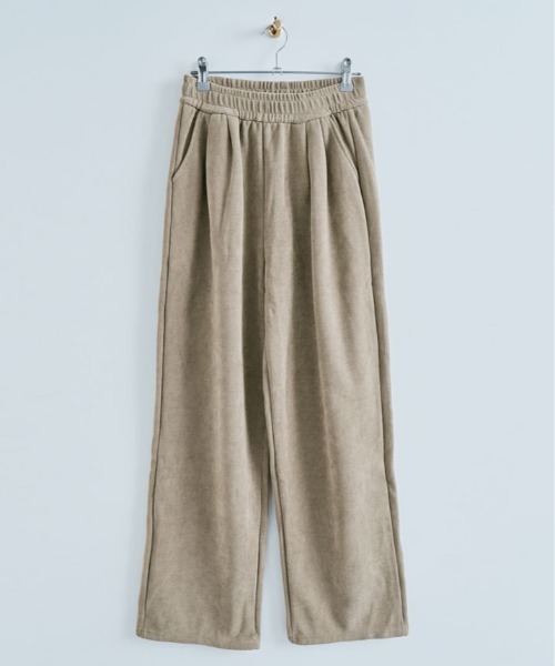 kirakiraShop（キラキラショップ）の「裏起毛 コーデュロイ フロント スリット パンツ（その他パンツ・レディース・チャコール/ブラウン/ブラック/ベージュ・XL/M/S/L）」の9枚目の写真