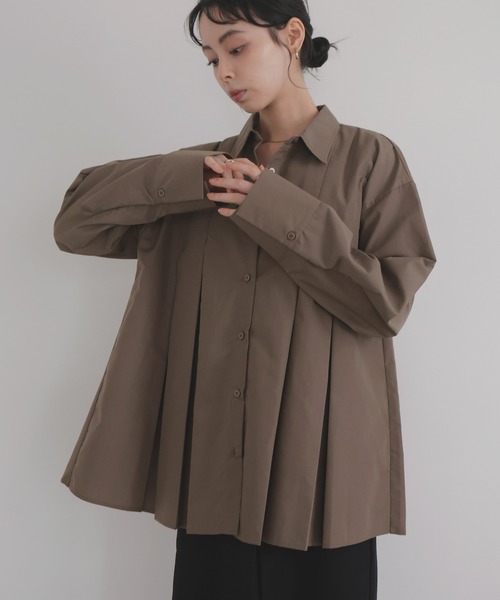 セール】プリーツフレアシャツ（シャツ/ブラウス）｜LIAN（リアン）の