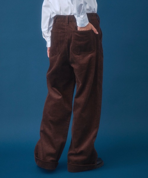 Zooodle（ズードル）の「Corduroy Pants - コーデュロイパンツ -（その他パンツ・メンズ・チャコールグレー/ブラウン・MEDIUM/LARGE）」の14枚目の写真