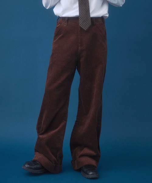 Zooodle（ズードル）の「Corduroy Pants - コーデュロイパンツ -（その他パンツ・メンズ・チャコールグレー/ブラウン・MEDIUM/LARGE）」の11枚目の写真