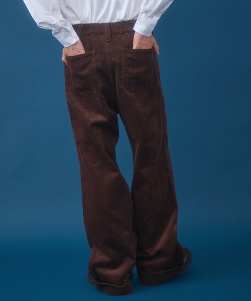 Zooodle（ズードル）の「Corduroy Pants - コーデュロイパンツ -（その他パンツ・メンズ・チャコールグレー/ブラウン・MEDIUM/LARGE）」の15枚目の写真