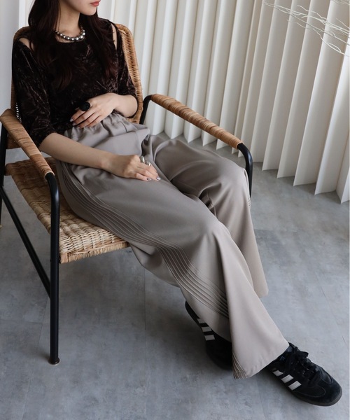 model：164cm. 着用サイズ：FREE. 袖丈：五分袖