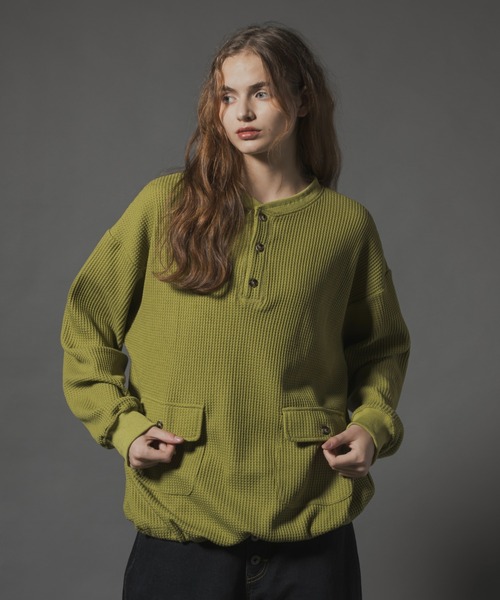 90s リーバイス デッドストック ヘンリーネック Tシャツ ワッフル