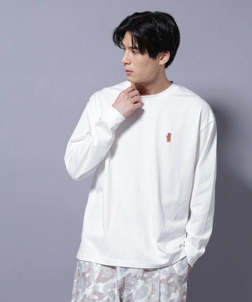 NANO universe（ナノユニバース）の「ナノベア Tシャツ 長袖 working（Tシャツ/カットソー・メンズ・その他4/その他1/その他2/その他3・L/M/S）」の3枚目の写真