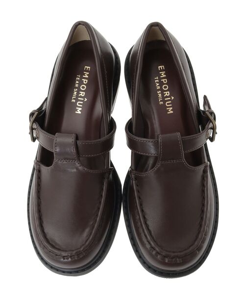 Green　Parks（グリーンパークス）の「ETS.Tストラップローファー（ローファー・レディース・ブラック/ダークブラウン・S/M/L）」の8枚目の写真