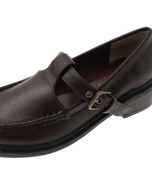 Green　Parks（グリーンパークス）の「ETS.Tストラップローファー（ローファー・レディース・ブラック/ダークブラウン・S/M/L）」の12枚目の写真