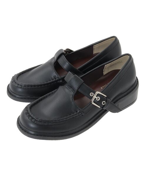 Green　Parks（グリーンパークス）の「ETS.Tストラップローファー（ローファー・レディース・ブラック/ダークブラウン・S/M/L）」の14枚目の写真