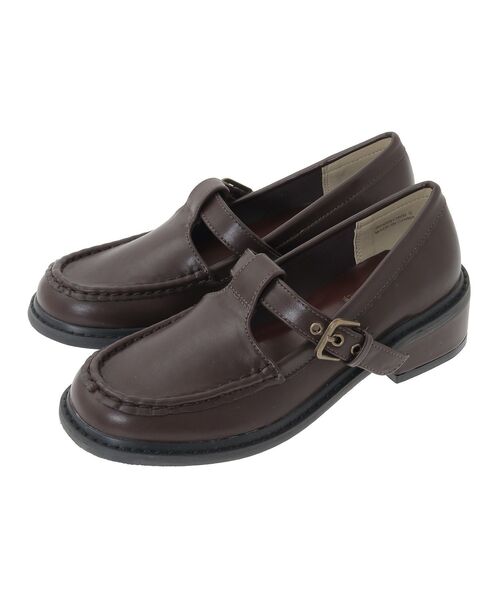 Green　Parks（グリーンパークス）の「ETS.Tストラップローファー（ローファー・レディース・ブラック/ダークブラウン・S/M/L）」の15枚目の写真