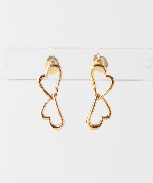 URBAN RESEARCH Sonny Label（アーバンリサーチサニーレーベル）の「Double heart pierce（ピアス（両耳用）・レディース・シルバー・ONE）」の5枚目の写真