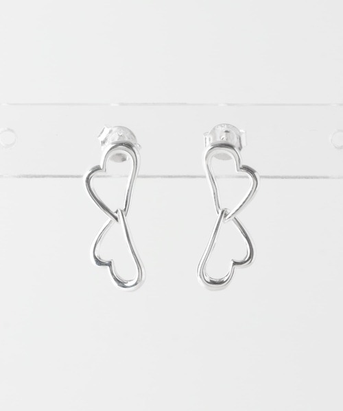 URBAN RESEARCH Sonny Label（アーバンリサーチサニーレーベル）の「Double heart pierce（ピアス（両耳用）・レディース・シルバー・ONE）」の6枚目の写真