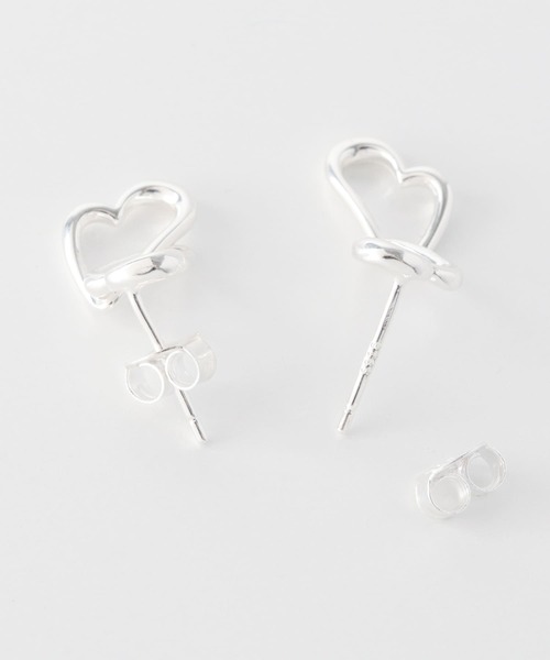 URBAN RESEARCH Sonny Label（アーバンリサーチサニーレーベル）の「Double heart pierce（ピアス（両耳用）・レディース・シルバー・ONE）」の8枚目の写真
