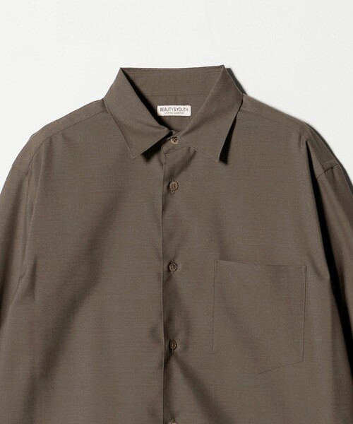 BEAUTY&YOUTH UNITED ARROWS（ビューティーアンドユースユナイテッドアローズ）の「尾州 TW レギュラー シャツ FORM TAPERD型  ウォッシャブル MADE IN JAPAN（シャツ/ブラウス・メンズ・ダークグレー/オリーブ・M/S/L/XL）」の14枚目の写真