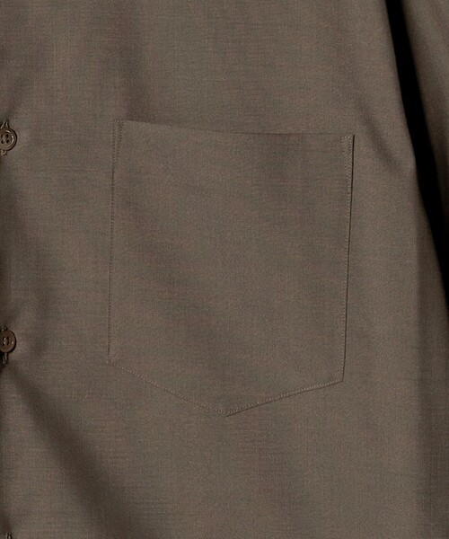 BEAUTY&YOUTH UNITED ARROWS（ビューティーアンドユースユナイテッドアローズ）の「尾州 TW レギュラー シャツ FORM TAPERD型  ウォッシャブル MADE IN JAPAN（シャツ/ブラウス・メンズ・ダークグレー/オリーブ・M/S/L/XL）」の16枚目の写真