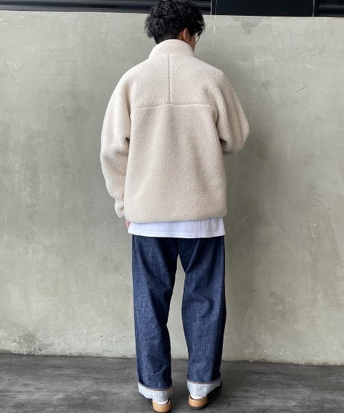 DANTON/ダントン] スタンドカラー インサレーションボアフリース