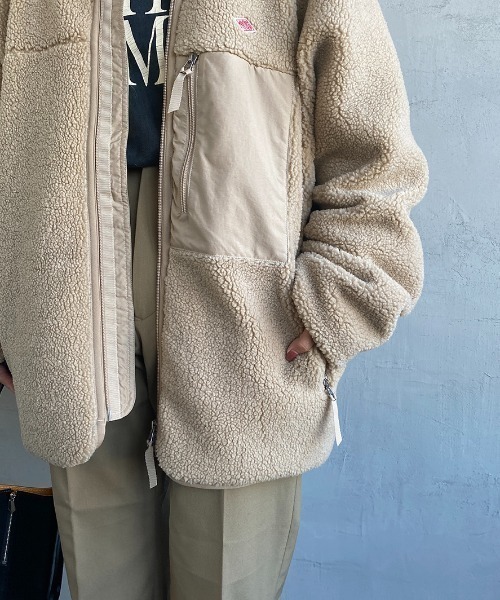 DANTON/ダントン] スタンドカラー インサレーションボアフリース