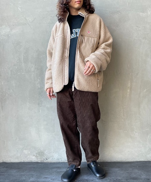 DANTON/ダントン] スタンドカラー インサレーションボアフリース