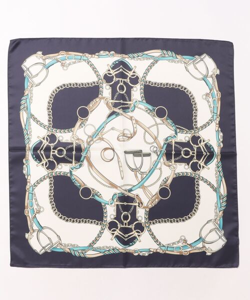 EDIT COLOGNE（エディットコロン）の「チェーン柄スカーフ（ストール/ショール・レディース・カーキ/ボルドー/ネイビー・ﾌﾘ-）」の3枚目の写真