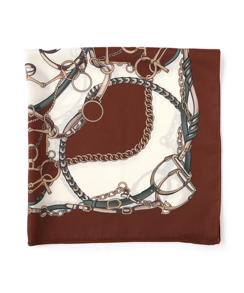 EDIT COLOGNE（エディットコロン）の「チェーン柄スカーフ（ストール/ショール・レディース・カーキ/ボルドー/ネイビー・ﾌﾘ-）」の9枚目の写真