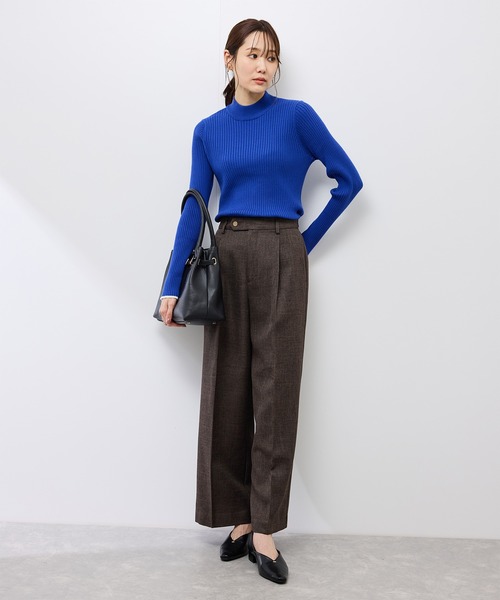 ROPE' PICNIC（ロペピクニック）の「スリートーンツイードワイドパンツ/セットアップ対応（スラックス・レディース・チャコールグレー/ダークブラウン・S/M/L）」の18枚目の写真