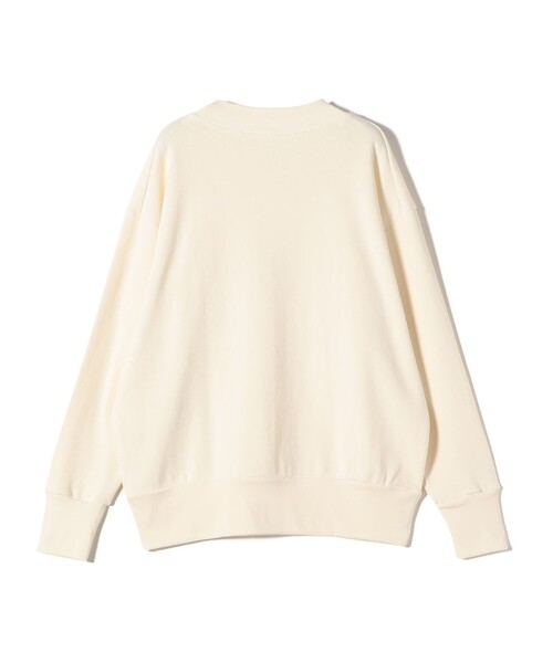 gicipi(ジチピ)の「gicipi:Vネック リブ付き ロング スリーブ ミラノリブ ニットソー (GIRAFFA)(Tシャツ/カットソー・レディース・オフホワイト/ブラック・ONE SIZE)」の4枚目の写真