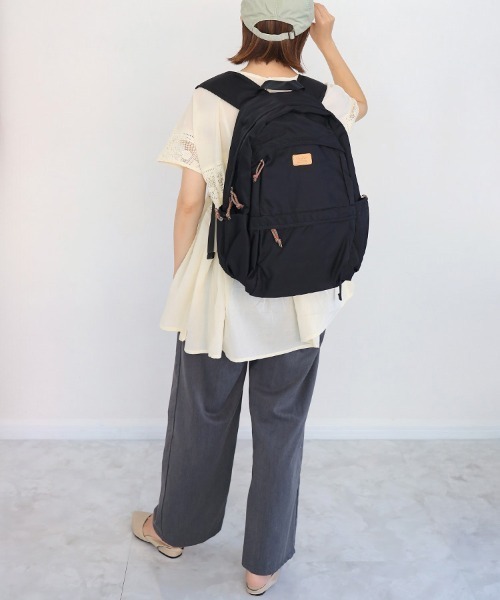 Bleu Bleuet(ブルーブルーエ)の「整理収納アドバイザー監修10ポケリュック(バックパック/リュック・レディース・ベージュ/ピンク/ブラウン/ブラック・FREE)」の9枚目の写真