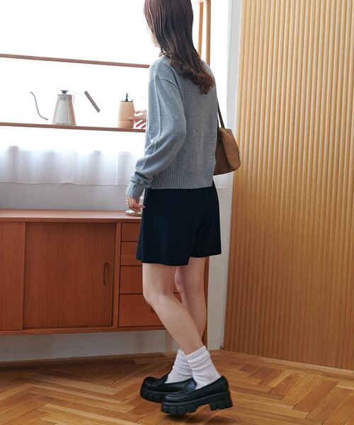 DISCOAT(ディスコート)の「ニットショートパンツ(その他パンツ・レディース・ブラック/グレー・FREE)」の17枚目の写真