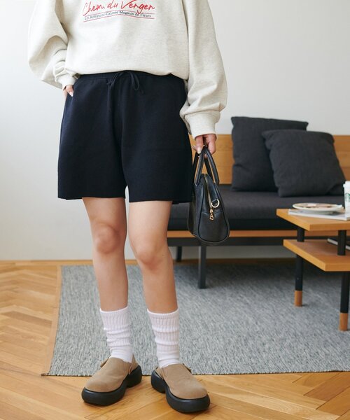 DISCOAT(ディスコート)の「ニットショートパンツ(その他パンツ・レディース・ブラック/グレー・FREE)」の18枚目の写真