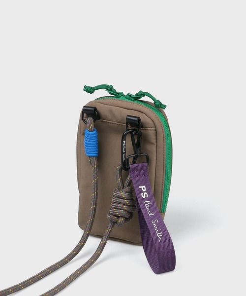 Paul Smith（ポールスミス）の「PSカラーコード フォンポシェット【553435 B130S】（ショルダーバッグ・メンズ・ベージュ/ダークグリーン/ブラック・FREE）」の10枚目の写真