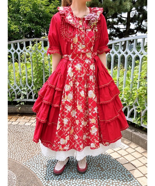 セール】パフュームプリントミディワンピース（ワンピース）｜PINK