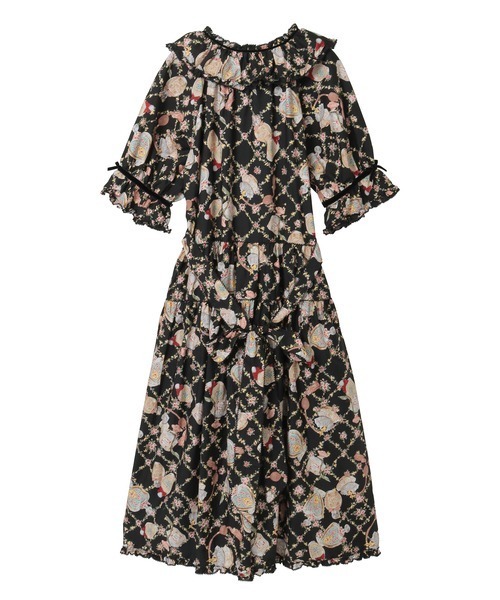 セール】パフュームプリントミディワンピース（ワンピース）｜PINK