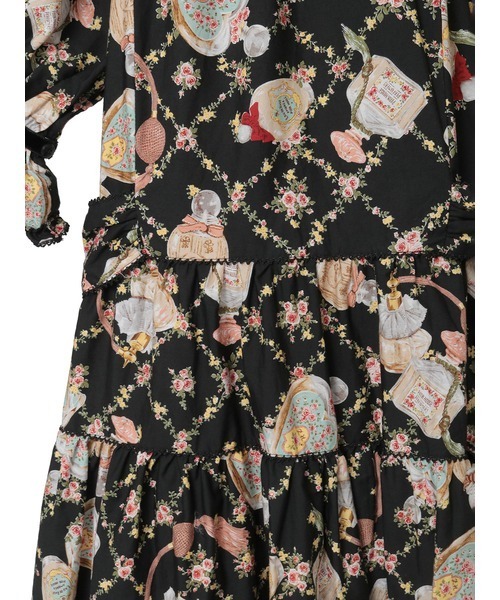 セール】パフュームプリントミディワンピース（ワンピース）｜PINK