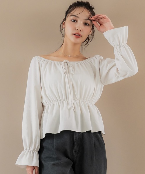 セール】2wayオフショルダーブラウス（シャツ/ブラウス）｜coca（coca