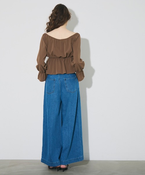 【KHAKI】2WAY オフショルダーブラウス セール】2wayオフショルダーブラウス（シャツ/ブラウス）｜coca（coca