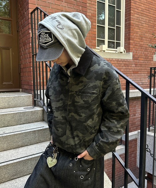 ヴィンテージライクドローコードショートブルゾン VINTAGELIKE DRAWSTRING SHORT BLOUSON／ヴィンテージライクドロー