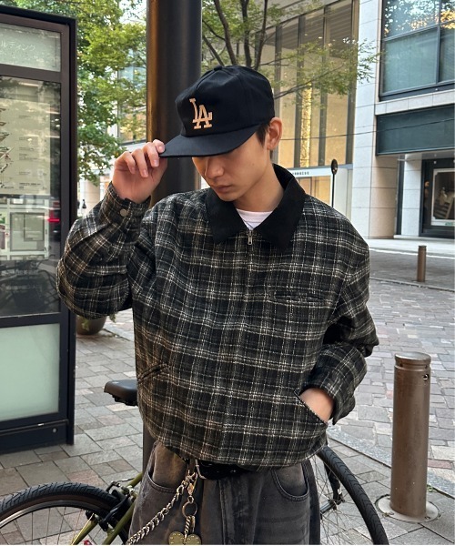 kutir（クティール）の「VINTAGELIKE DRAWSTRING SHORT BLOUSON／ヴィンテージライクドローコードショートブルゾン（ブルゾン・メンズ・キャメル/ボルドー/グレー/ネイビー/ブラウン/ブラック/ブラック系1/ブラック系/カーキ・SMALL/MEDIUM/LARGE/X-LARGE）」の20枚目の写真