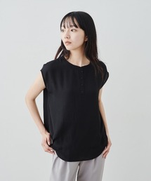 IEDIT キレイ見えしてお役立ち 2ーWAYジョーゼットTトップス