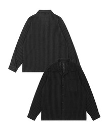aimoha(�A�C���n)��aimohamen �X�g���C�v�W���K�[�h�V���c/Striped jacquard shirt(�V���c/�u���E�X)