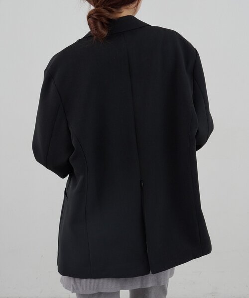 SHENERY（シーナリー）の「オーバージャケット（その他アウター・レディース・ブラック/グレー・FREE）」の3枚目の写真