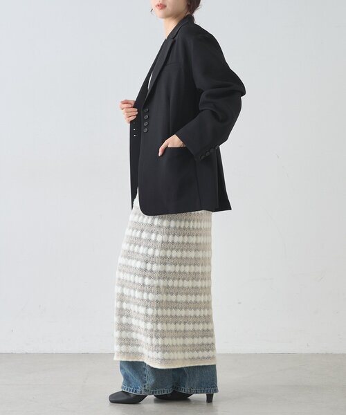 SHENERY（シーナリー）の「オーバージャケット（その他アウター・レディース・ブラック/グレー・FREE）」の7枚目の写真