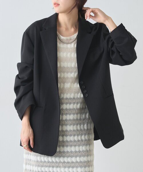 SHENERY（シーナリー）の「オーバージャケット（その他アウター・レディース・ブラック/グレー・FREE）」の13枚目の写真