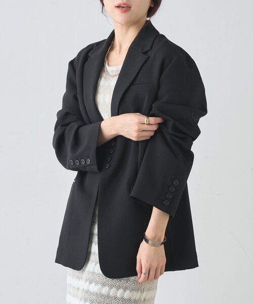 美品【SHENERY】シアーダブルジャケット（グレー/Fサイズ※38サイズ相当） 美品【SHENERY】シアーダブルジャケット（グレー/Fサイズ※38サイズ相当