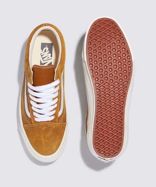 VANS(バンズ)の「VANS PREMIUM オールドスクール 36 / Old Skool 36 LX WAX LEATHER GO VN000CNG1M71(スニーカー・メンズ・ライトブラウン・11/4/6/8.5/9.5/10.5/6.5/5/7/7.5/5.5)」の3枚目の写真