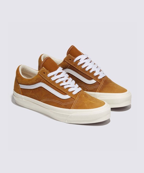 VANS(バンズ)の「VANS PREMIUM オールドスクール 36 / Old Skool 36 LX WAX LEATHER GO VN000CNG1M71(スニーカー・メンズ・ライトブラウン・11/4/6/8.5/9.5/10.5/6.5/5/7/7.5/5.5)」の2枚目の写真