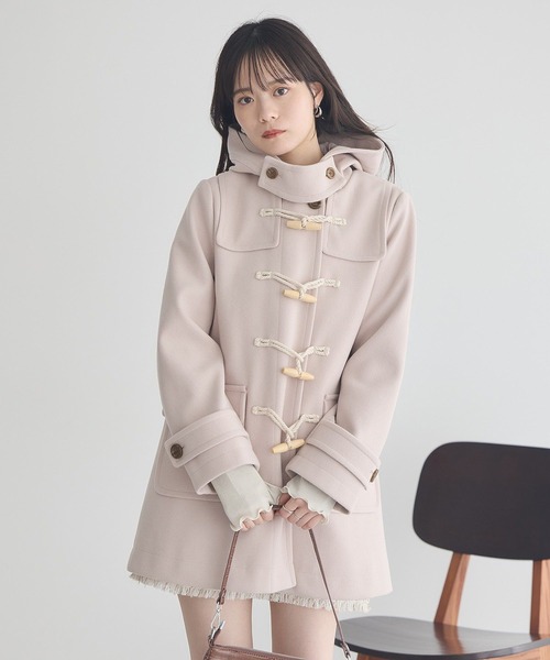 earth music&ecology（アースミュージックアンドエコロジー）の「【2025AW】ダッフルコート（ダッフルコート・レディース・ライトベージュ/ネイビー/ベージュ・FREE）」の6枚目の写真