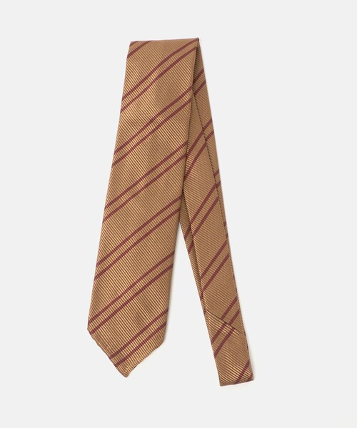 SOVEREIGN（ソブリン）の「＜SOVEREIGN＞ダブルストライプ ネクタイ（ネクタイ・メンズ・オリーブ/ブラック/レッド/ベージュ・FREE）」の3枚目の写真
