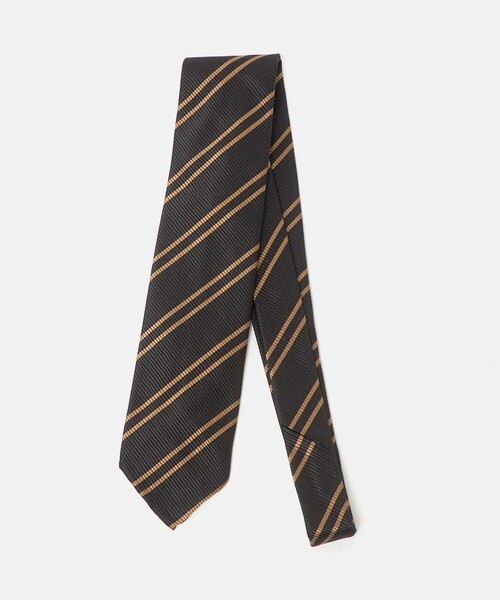 SOVEREIGN（ソブリン）の「＜SOVEREIGN＞ダブルストライプ ネクタイ（ネクタイ・メンズ・オリーブ/ブラック/レッド/ベージュ・FREE）」の2枚目の写真